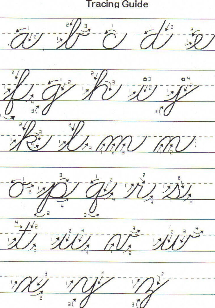 Cursive Alphabet See Free Printable Cursive Worksheets Lowercase Le A Hot Sex Picture 2206