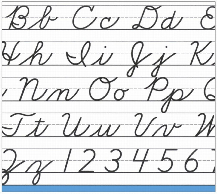 Cursive Letter Chart AlphabetWorksheetsFree