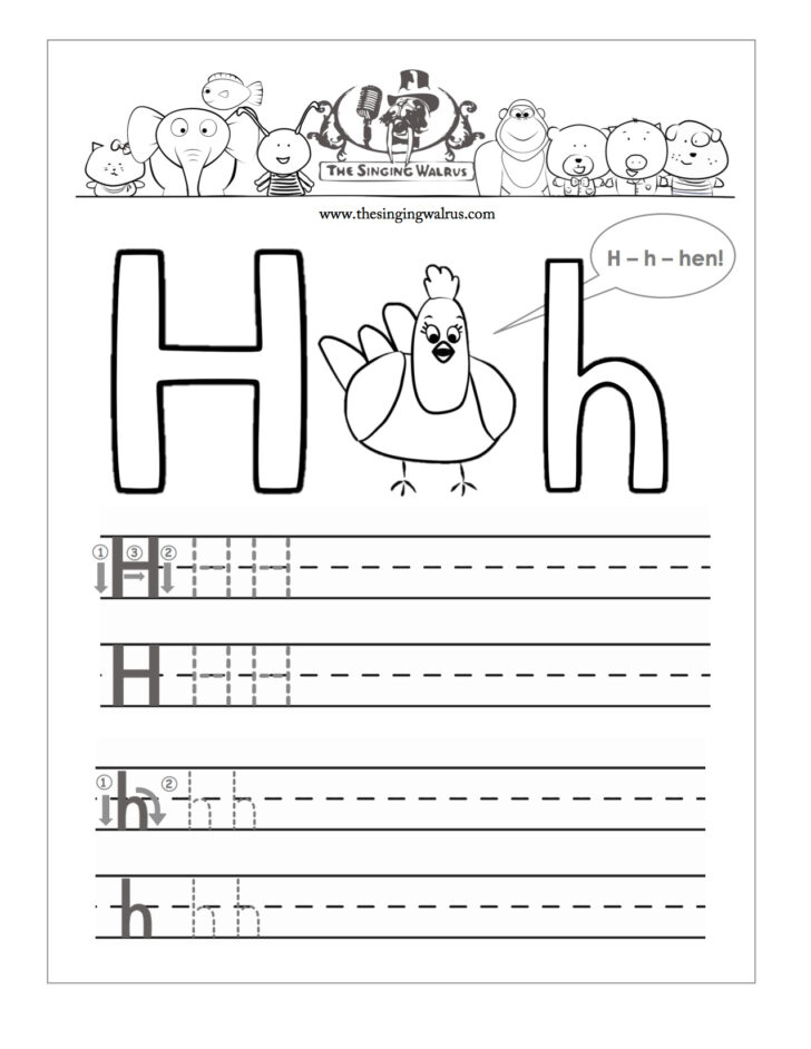 letter h worksheets for kindergarten alphabetworksheetsfreecom