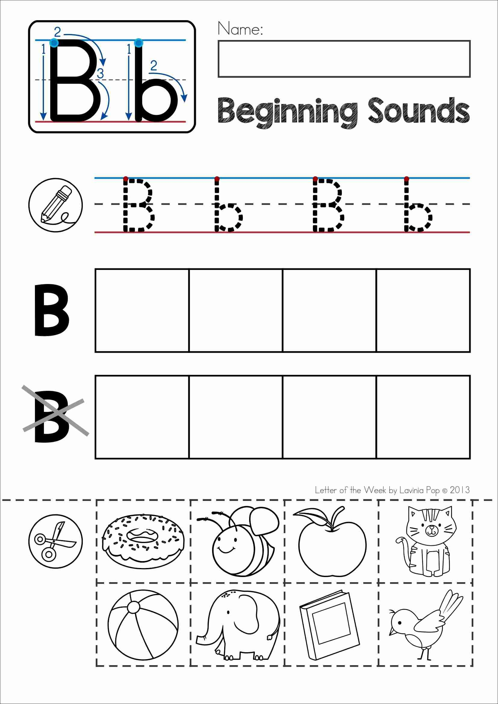 Letter B Worksheets For First Grade AlphabetWorksheetsFree