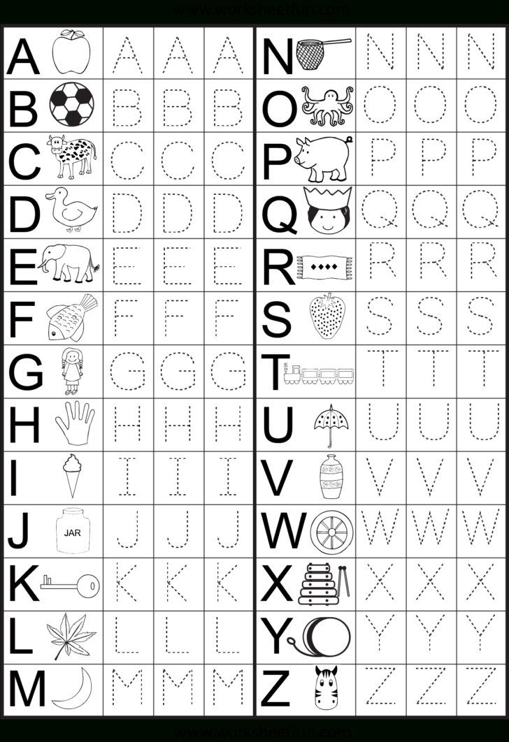 Free Printable Pre K Worksheets Alphabet