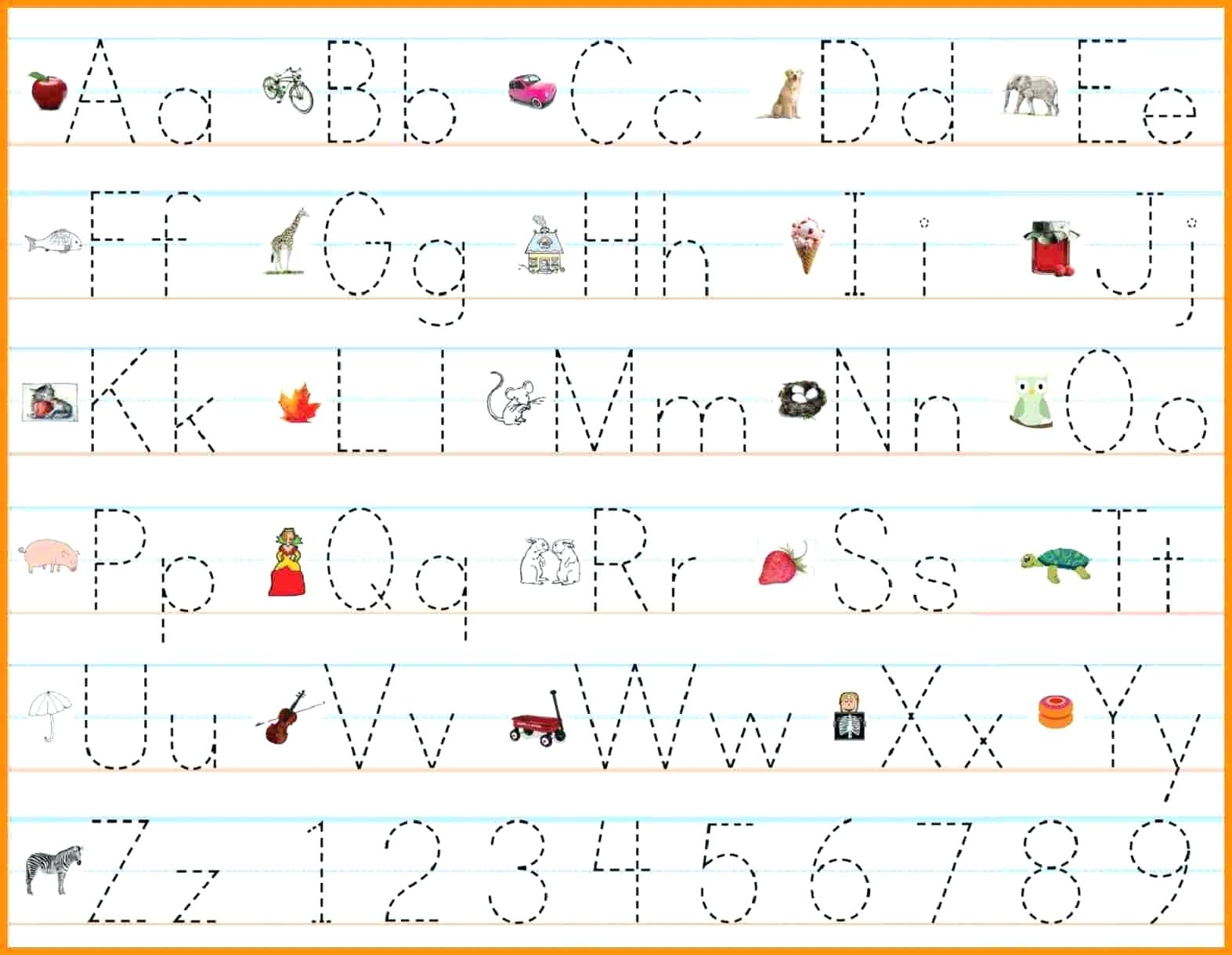 alphabet handwriting worksheets a to z printable