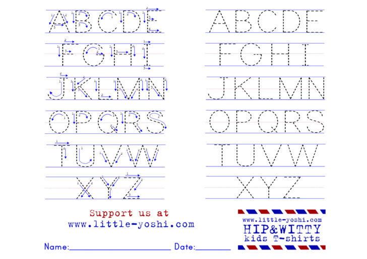 Alphabet Tracing With Arrows