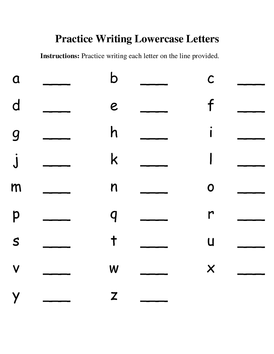 Alphabet Worksheets Lowercase AlphabetWorksheetsFree