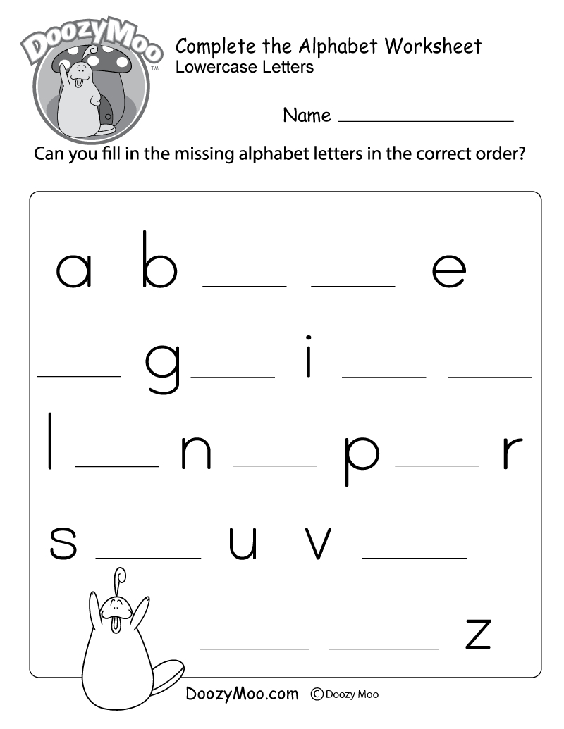 Alphabet Worksheets With Pictures AlphabetWorksheetsFree