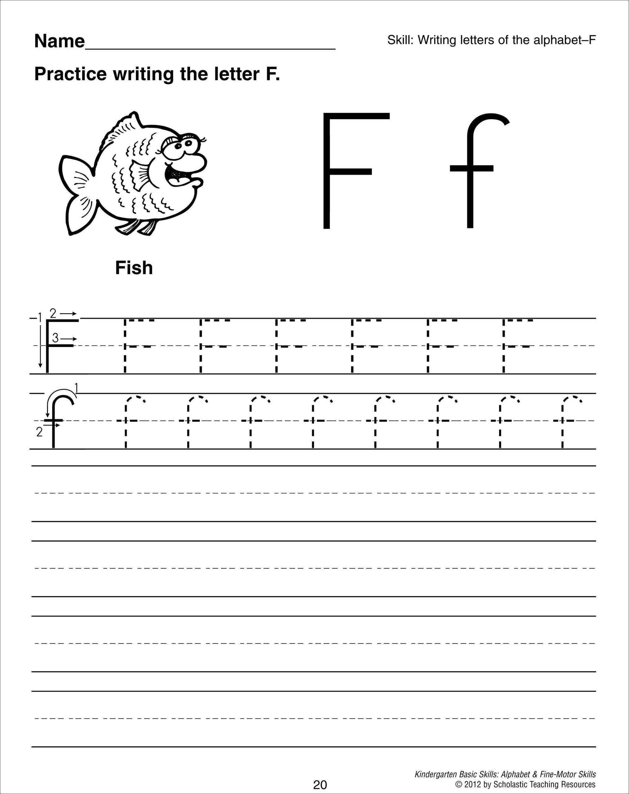 Letter F Worksheets For Grade 1 AlphabetWorksheetsFree