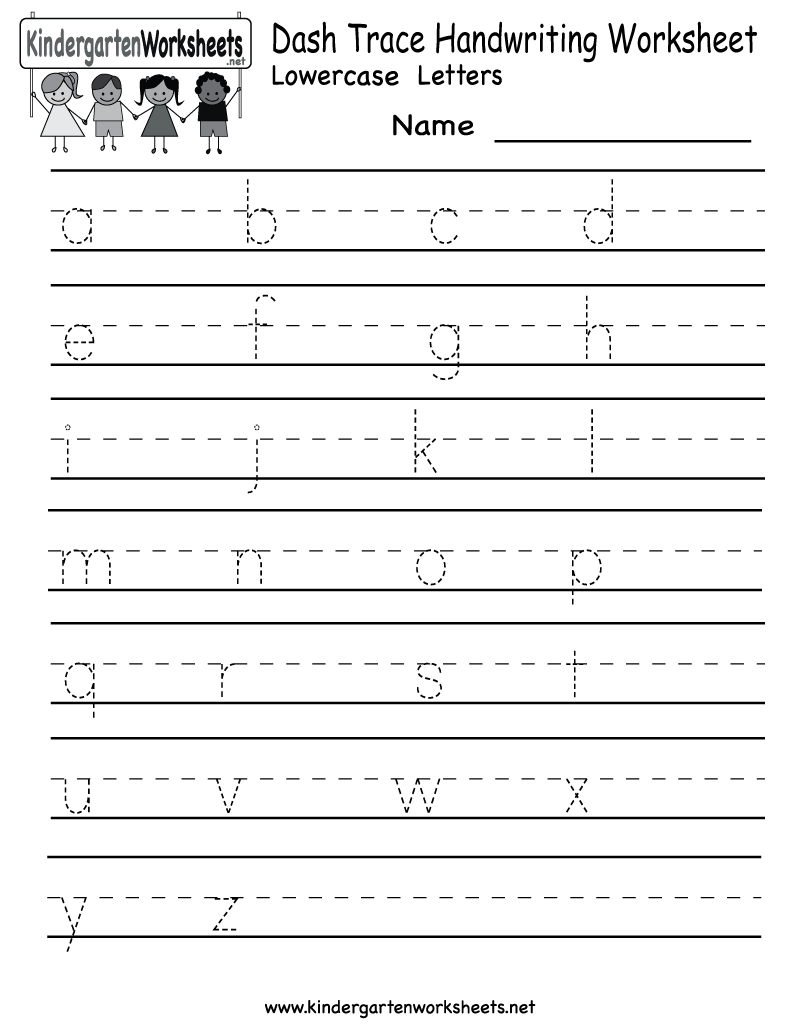 Free Kindergarten Alphabet Worksheets |  Handwriting inside Alphabet Worksheets Kindergarten Free