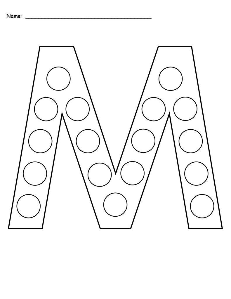 Letter M Worksheets For Pre K AlphabetWorksheetsFree