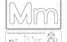 Free Letter M Worksheets Pictures - Alphabet Free Preschool for Letter M Worksheets For First Grade