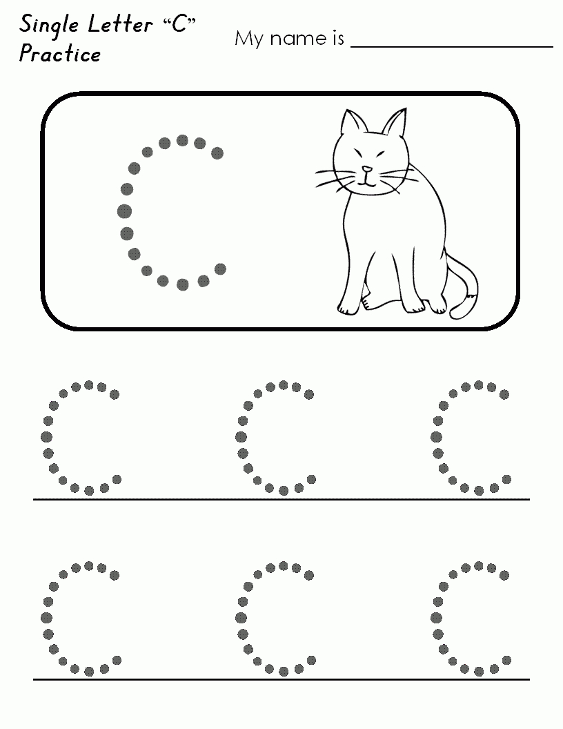 Letter C Worksheets For Toddlers AlphabetWorksheetsFree