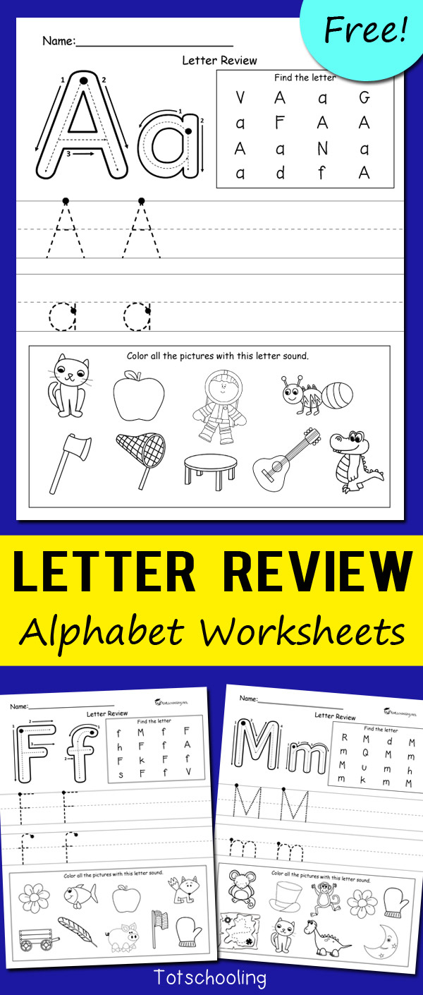 Pre K Alphabet Worksheets Free | AlphabetWorksheetsFree.com