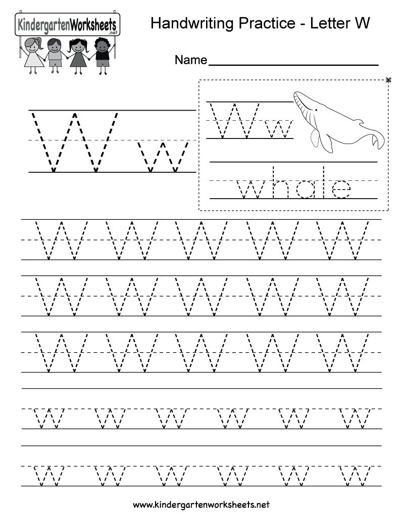 Circle The Letter W Worksheet