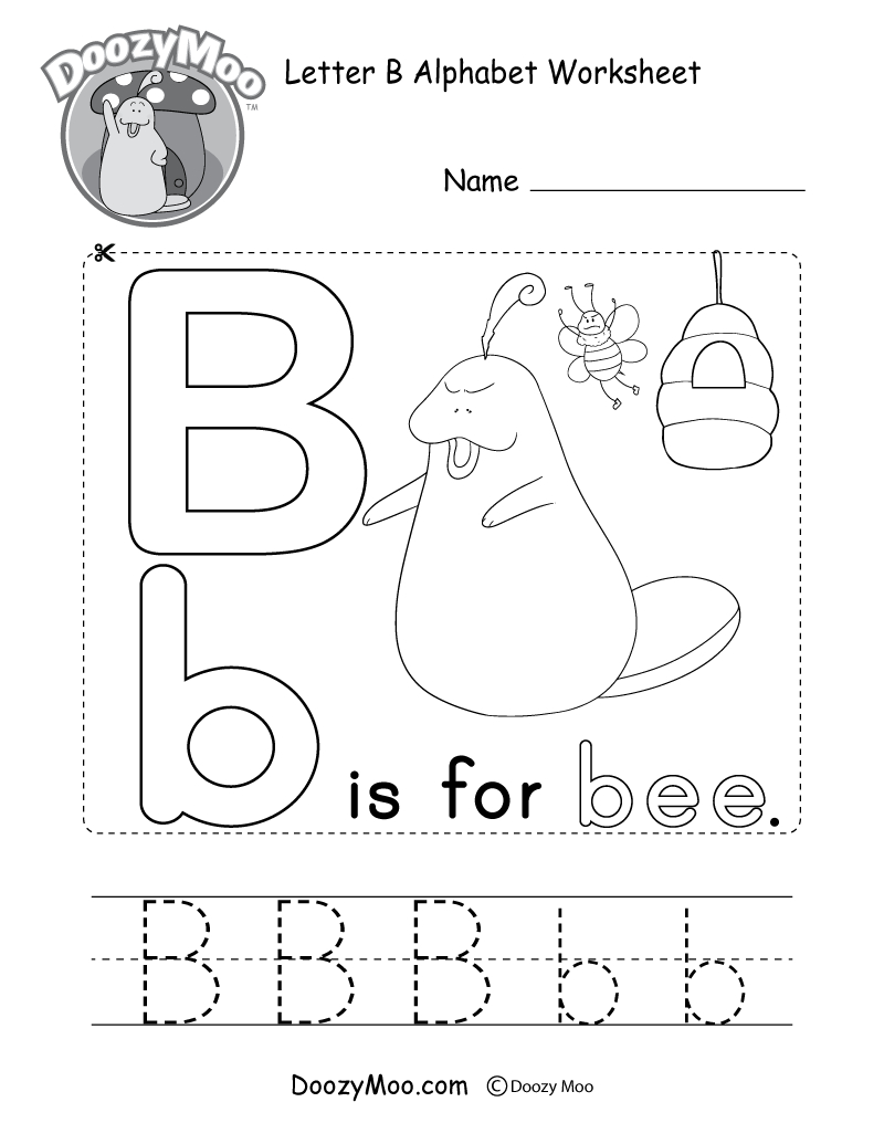 Printable Letter B Worksheets