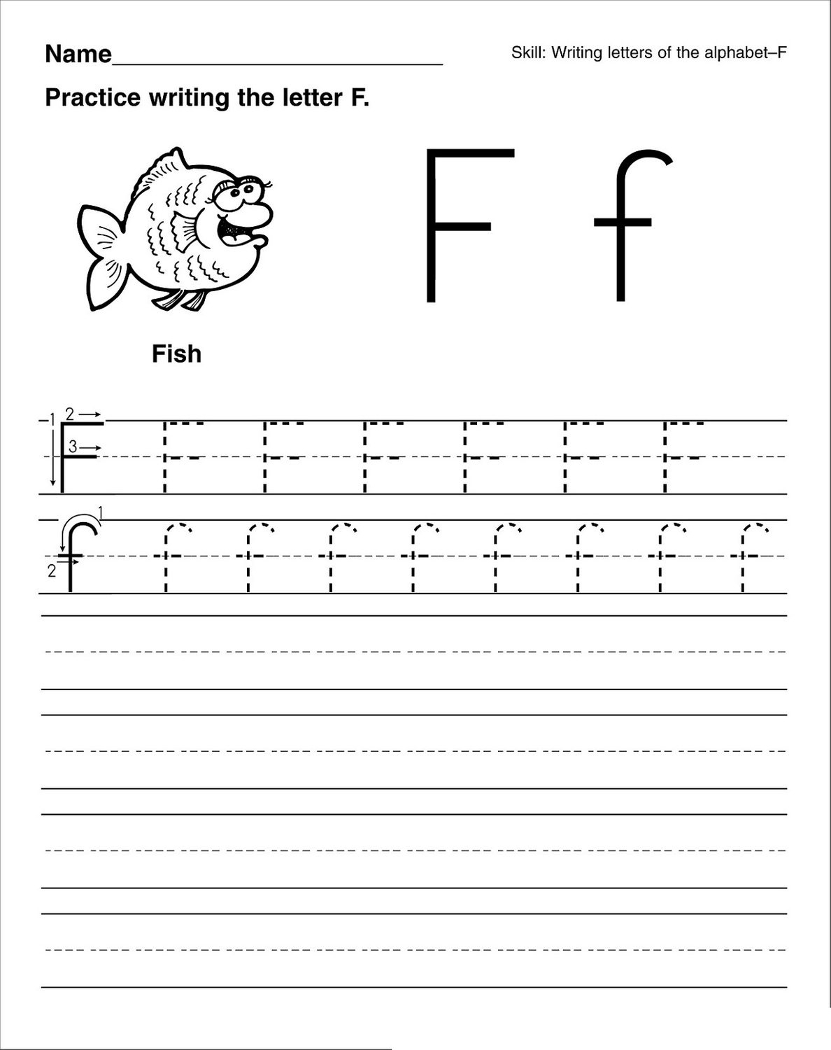 Letter F Worksheets Prek AlphabetWorksheetsFree