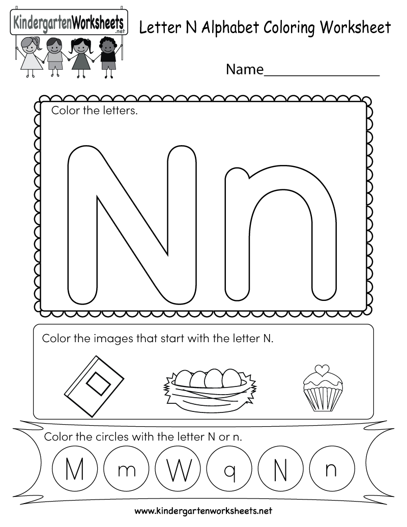 Letter Nn Worksheets AlphabetWorksheetsFree