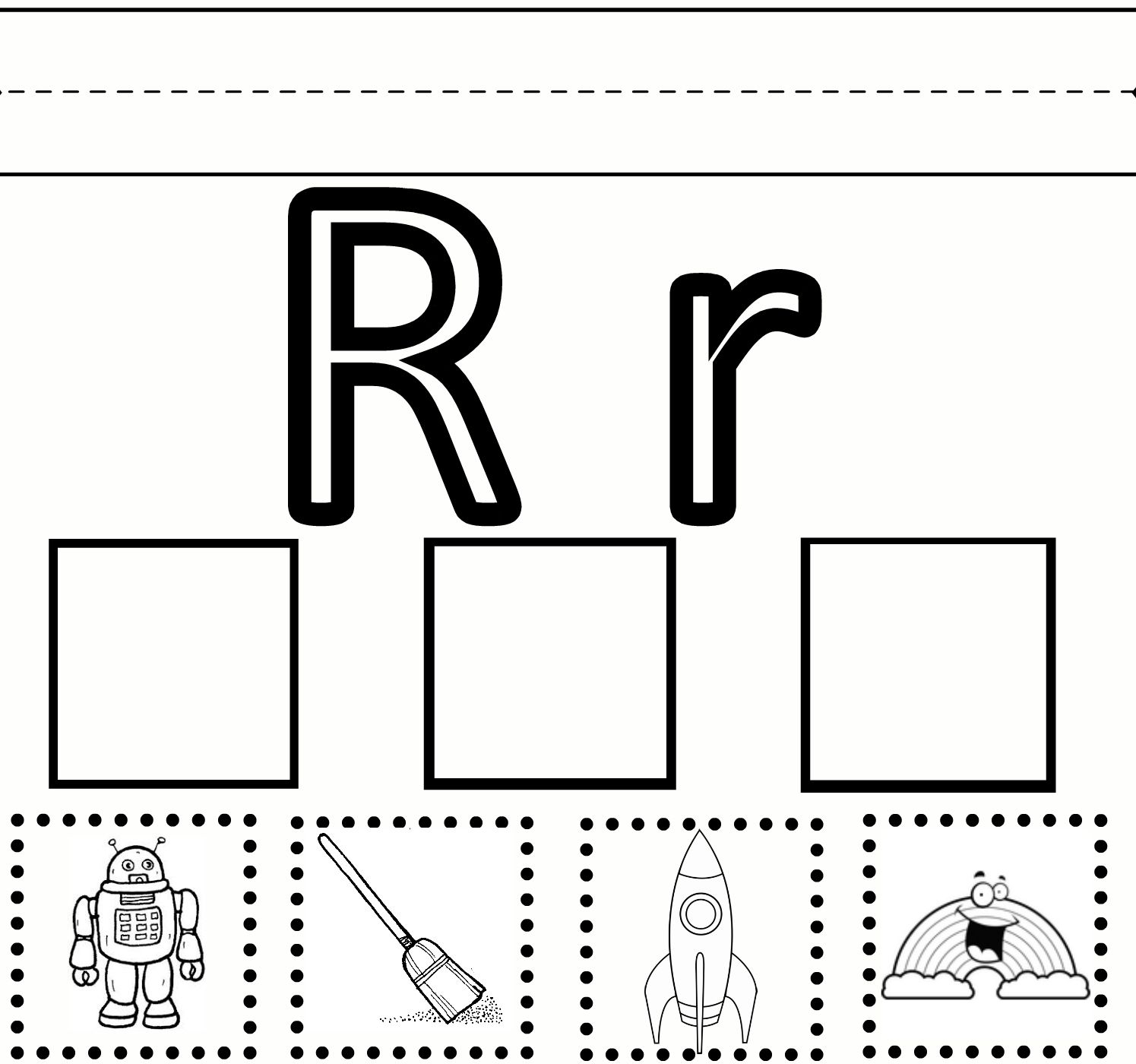 Letter R Worksheets Preschool Free AlphabetWorksheetsFree