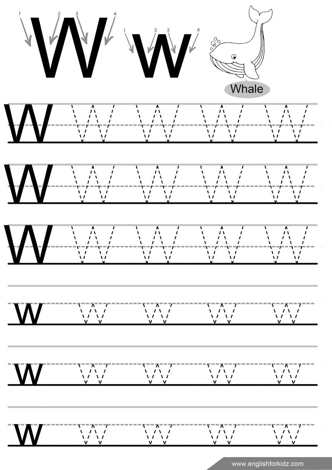 Alphabet Worksheets W AlphabetWorksheetsFree