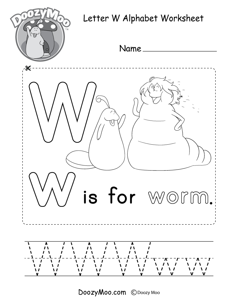 Alphabet Worksheets W AlphabetWorksheetsFree