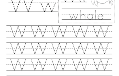 Letter W Writing Practice Worksheet - Free Kindergarten within W Letter Worksheets