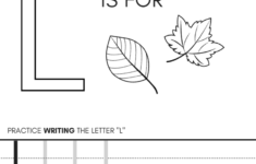 Letter Worksheets For Kindergarten Handwriting And L Pdf pertaining to Letter L Worksheets Pdf