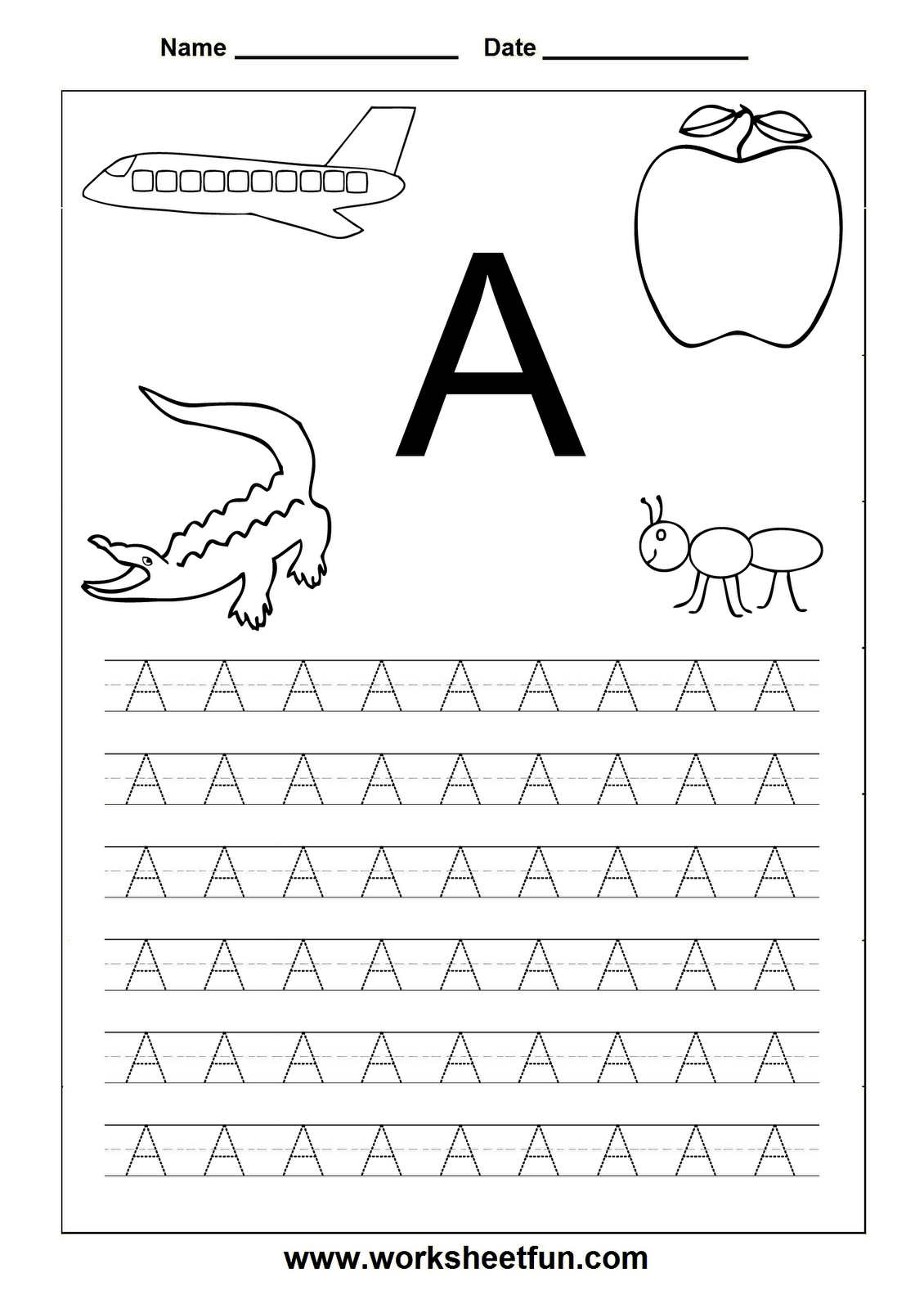 Letter Worksheets For Kindergarten Printable | Tracing intended for Alphabet Worksheets Kindergarten Printable