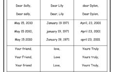 Parts Of A Friendly Letter Worksheet | Friendly Letter for Letter Writing Worksheets For Grade 3