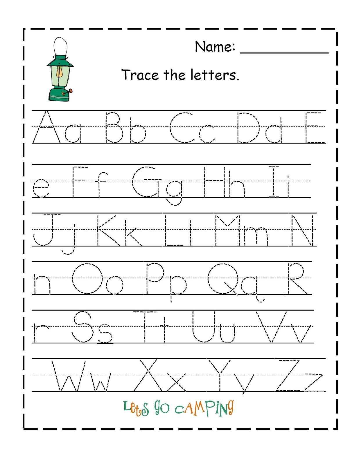 Alphabet Handwriting Worksheets A To Z For Preschool To First Grade AlphabetWorksheetsFree