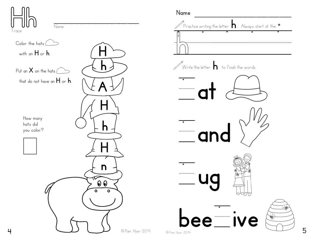 Letter H Worksheets For First Grade AlphabetWorksheetsFree