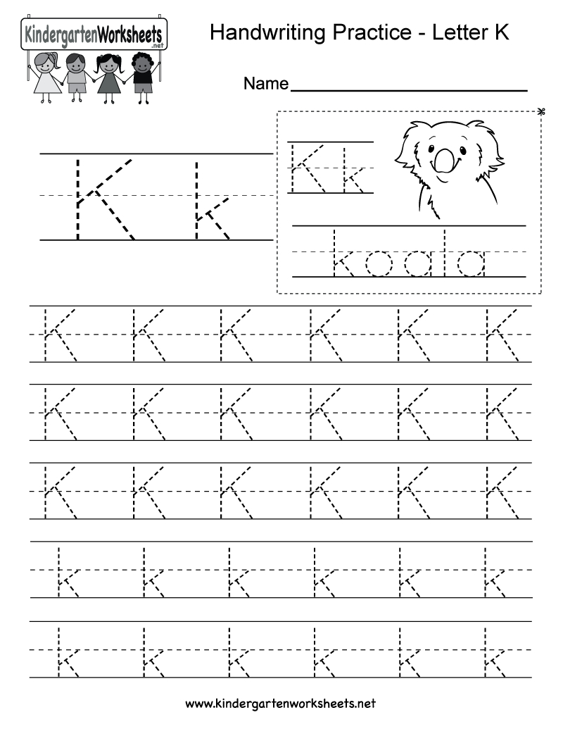 Letter K Worksheets For Kinder | AlphabetWorksheetsFree.com