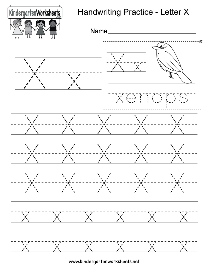 Letter X Worksheets Free AlphabetWorksheetsFree