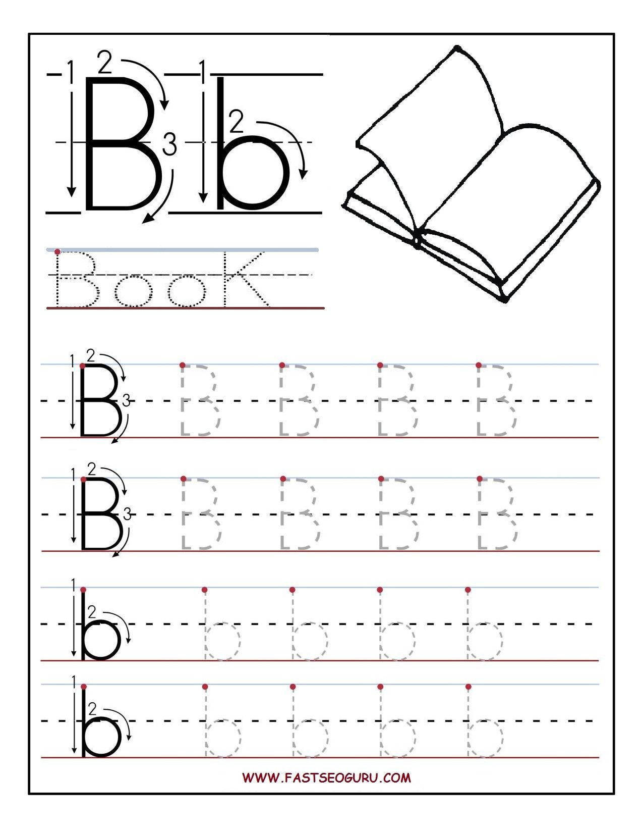 Letter B Worksheets Printable AlphabetWorksheetsFree