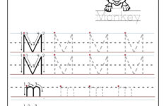 Printable Letter M Tracing Worksheets For Preschool inside Letter M Worksheets For First Grade