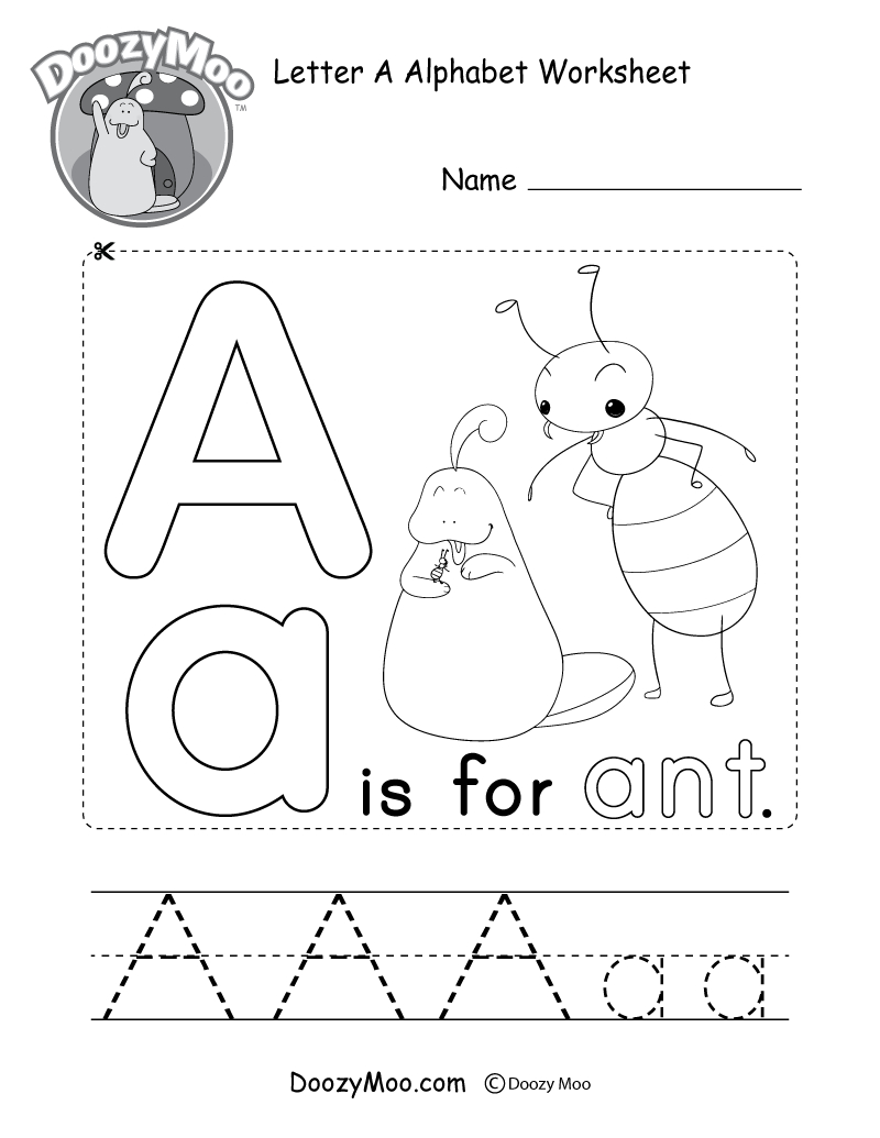 Letter A Alphabet Worksheets AlphabetWorksheetsFree