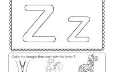 This Is A Letter Z Coloring Worksheet. Children Can Color pertaining to Letter Z Worksheets For Toddlers