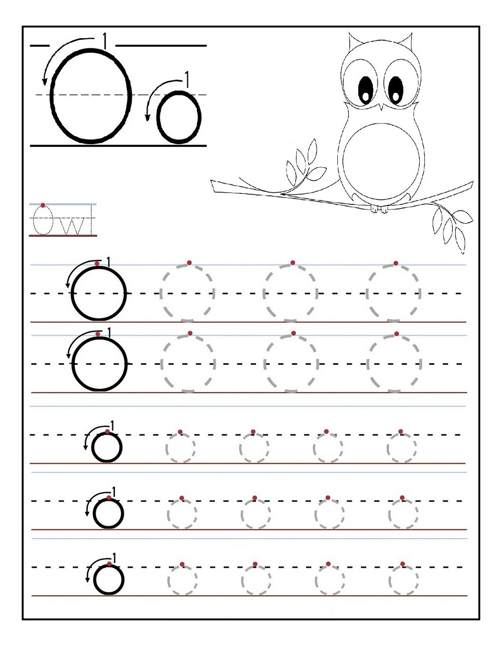 Tracing Letter O Worksheets | Activity Shelter inside Letter O Worksheets For Kindergarten