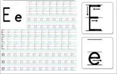 Tracing Worksheet -Ee Stock Vector. Illustration Of Small with Alphabet Tracing Worksheets E