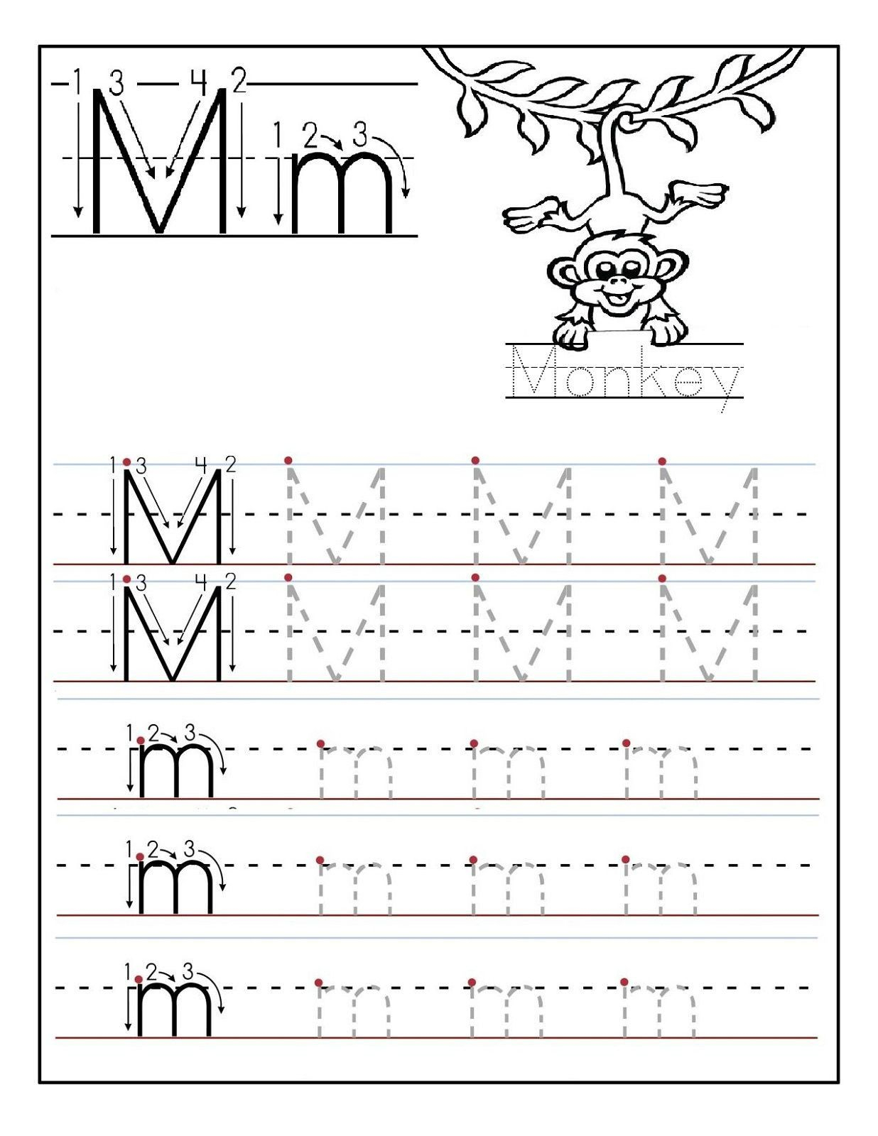 Letter N Tracing Worksheets Preschool AlphabetWorksheetsFree