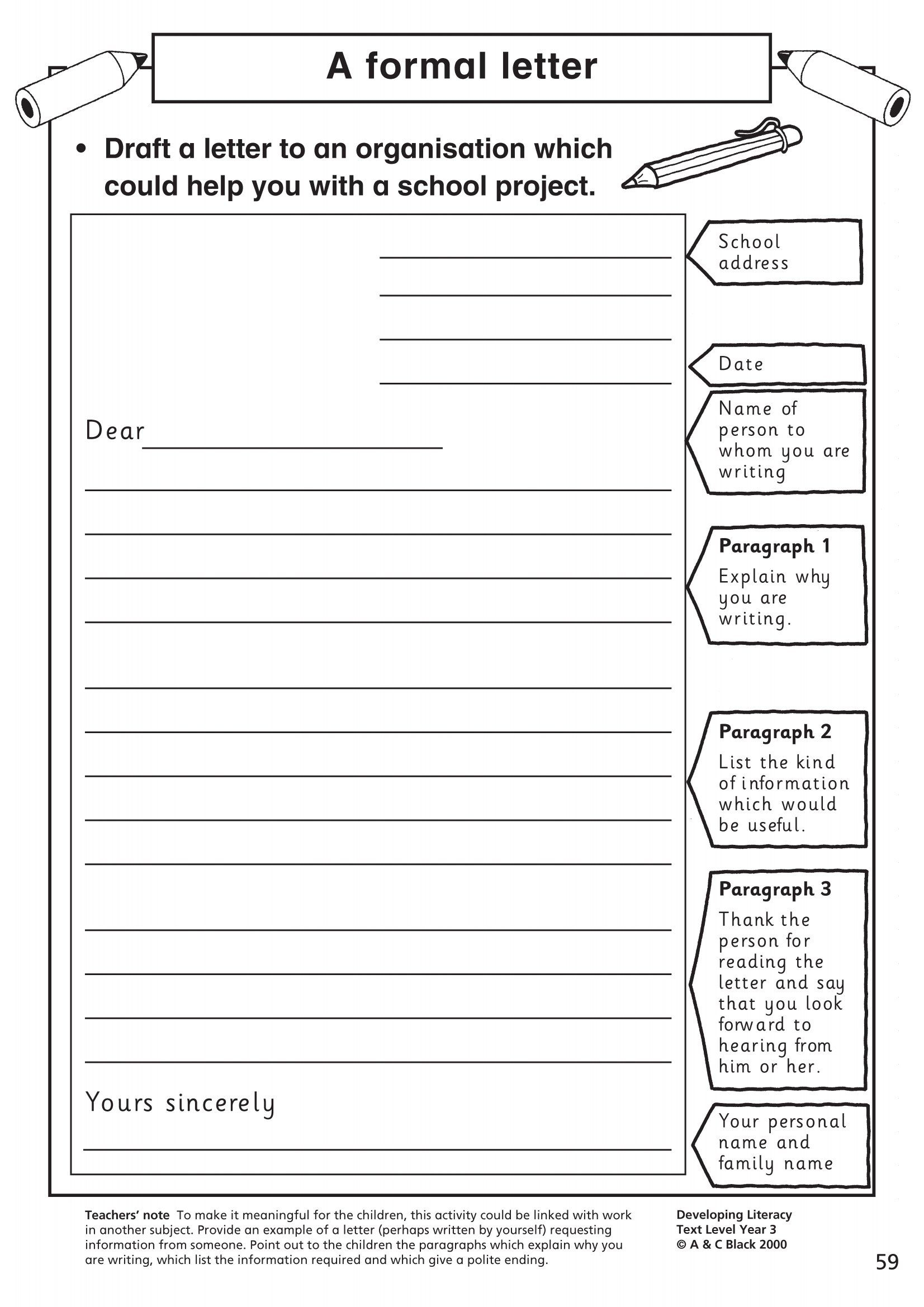 Letter Writing Worksheets For Grade 5 AlphabetWorksheetsFree