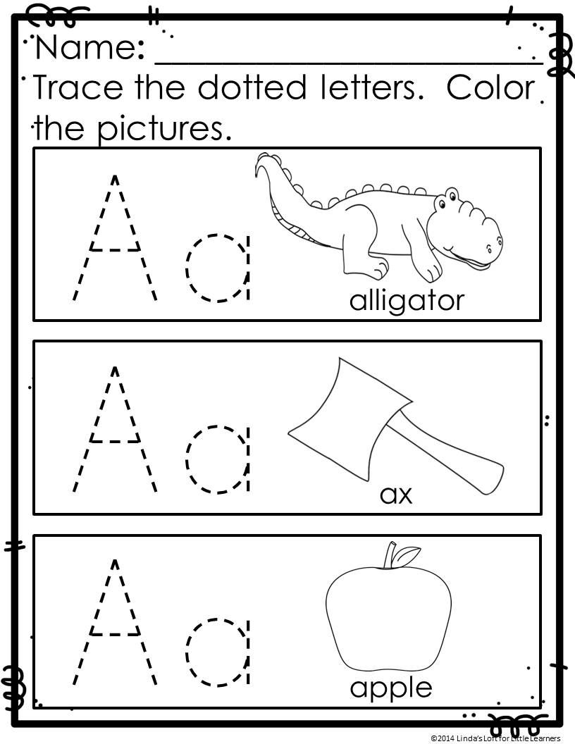 Pre K Abc Tracing Worksheets