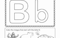 Alphabet Coloring Worksheets For Kindergarten In 2020 intended for Letter B Worksheets Free Printables