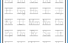 Alphabet Letter Tracing On Primary Writing Lines | Letter with Alphabet Tracing Chart