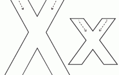 Alphabet Letter X Worksheet | Standard Block Font inside X Letter Tracing