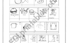 Alphabet Words - Esl Worksheetemilykar pertaining to Alphabet Words Worksheets