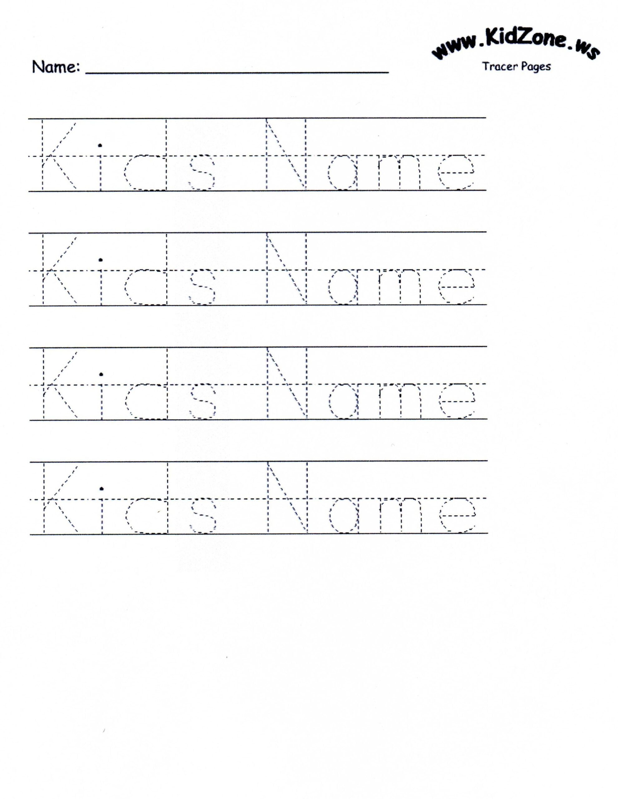 Customizable Printable Letter Pages | Name Tracing with regard to Name Tracing Worksheets Kindergarten