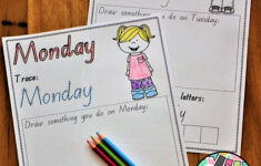 Days Of The Week Worksheets Qld Beginners Font (With Images within Name Tracing Template Qld Font