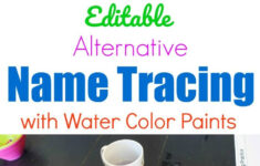 Editable Alternative Name Tracing With Paint | Preschool with Name Tracing Create