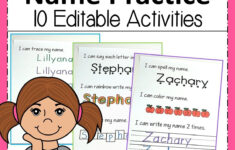 Editable Name Practice | Name Practice, Letter Activities regarding Zachary Name Tracing