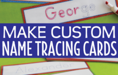 Editable Name Tracing Cards | Name Writing Activities For inside Letter Tracing Editable