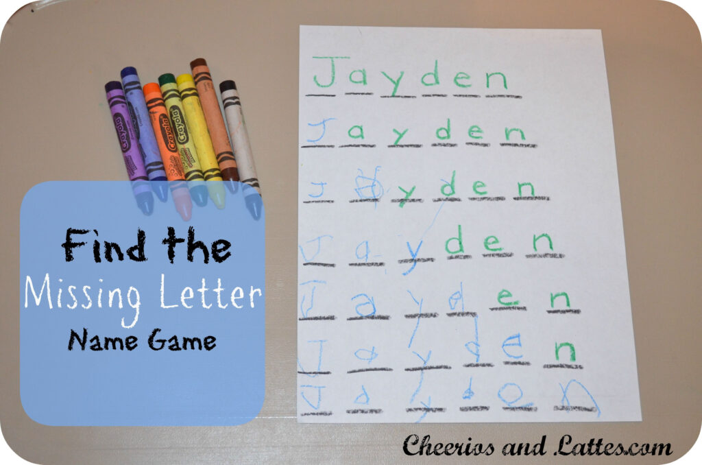 Find The Missing Letter Name Game   Love This Idea! | Sınıf With Regard To Name Tracing Jayden