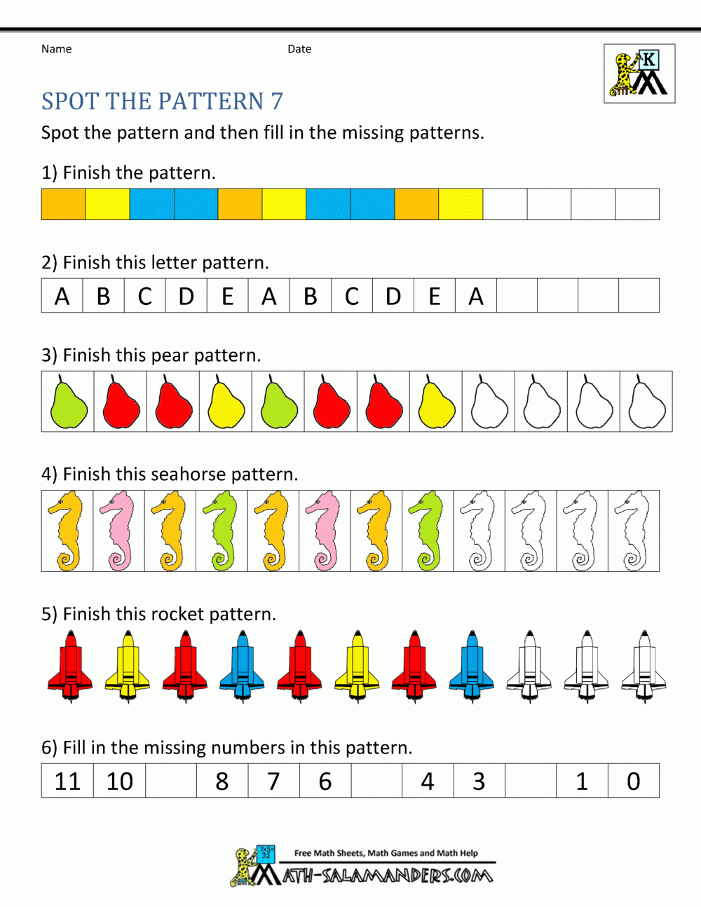 Alphabet Pattern Worksheets AlphabetWorksheetsFree